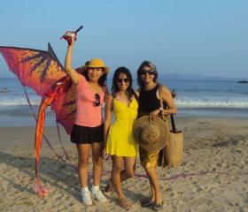 Sylvia and Rosie at Beach
