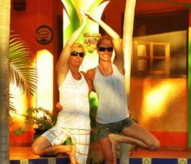 A Happy Yoga Team in Mexico